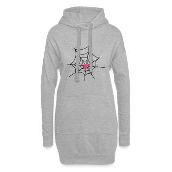 2541614 12357668 spinne - Sweat-shirt à capuche long Femme - gris chiné - Devant