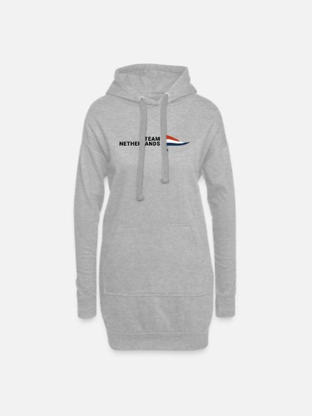 Team Nederlands - Hoodie-Kleid - Grau meliert