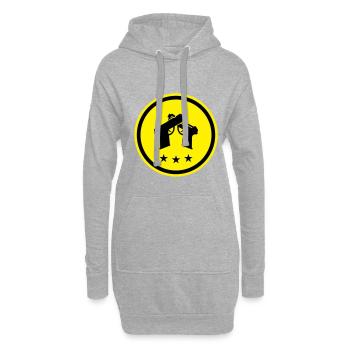 Pistole Symbol - Hoodie-Kleid - Grau meliert - Vorne