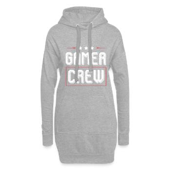 Équipage de joueurs - Sweat-shirt à capuche long Femme - gris chiné - Devant