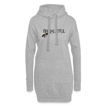 Be(e)autiful - Hoodie-Kleid - Grau meliert - Vorne