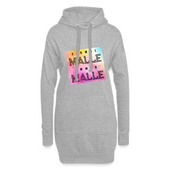 Einmal Malle Immer Mallorca - Hoodie-Kleid - Grau meliert - Vorne