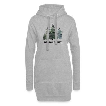 Der Wald ruft - Hoodie-Kleid - Grau meliert - Vorne