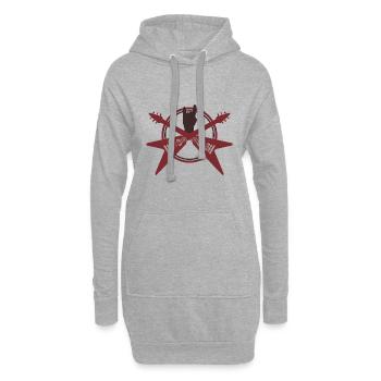 Gitarre - Guitar - Vintage - Rock - Band - Hoodie Dress - heather grey - Front