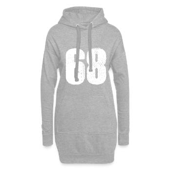 Maillot à 68 numéros - Sweat-shirt à capuche long Femme - gris chiné - Devant