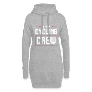 Cycling Crew - Hoodie-Kleid - Grau meliert - Vorne