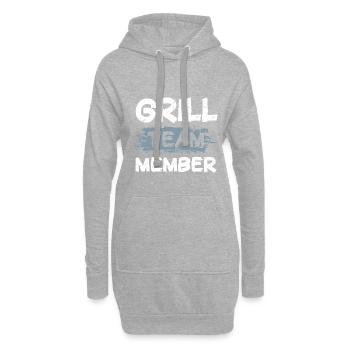 Grill Team - Hoodie-Kleid - Grau meliert - Vorne