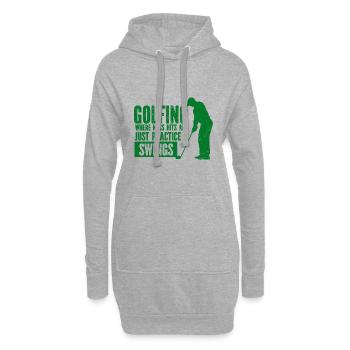 Golf - Golfclub Goldspieler Birdie Elite Luxus - Hoodie-Kleid - Grau meliert - Vorne
