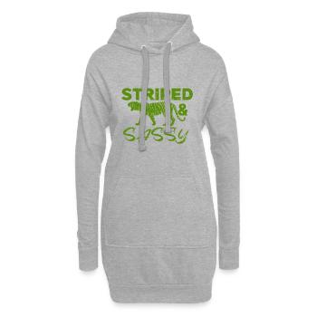 Tigre - Afrique - Nature sauvage - Conservation de la nature - Sweat-shirt à capuche long Femme - gris chiné - Devant