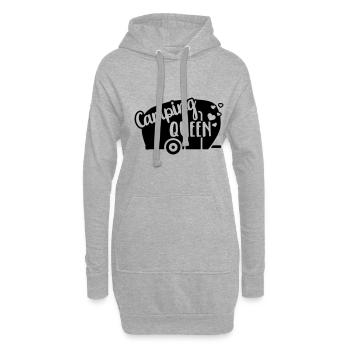 Caravane - Sweat-shirt à capuche long Femme - gris chiné - Devant