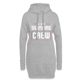 Équipage de natation - Sweat-shirt à capuche long Femme - gris chiné - Devant