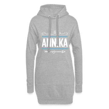 Annika - Hoodie-Kleid - Grau meliert - Vorne
