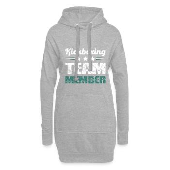 Kickboxing Team - Hoodie-Kleid - Grau meliert - Vorne