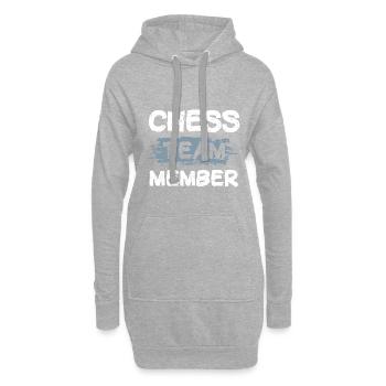 Chess Team - Hoodie Dress - heather grey - Front