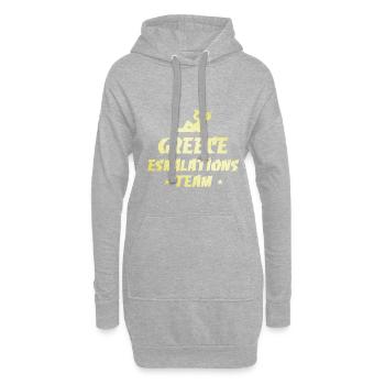 Greece Escalation - Hoodie Dress - heather grey - Front