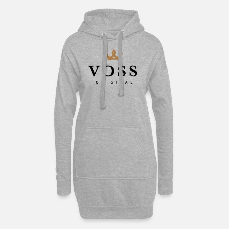 Voss - Hoodie-Kleid - Grau meliert