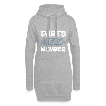 Darts Team - Hoodie-Kleid - Grau meliert - Vorne