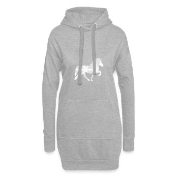 Icelandic Horse: Islandpferd Pferd Pony Merch - Hoodie-Kleid - Grau meliert - Vorne