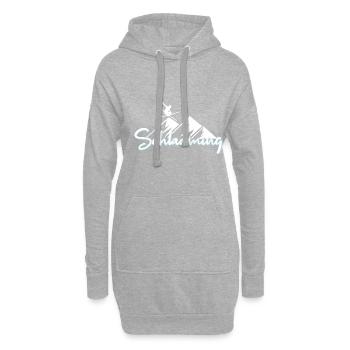 Schladming - Sweat-shirt à capuche long Femme - gris chiné - Devant