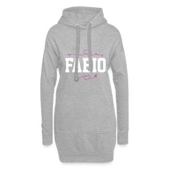 Fabio - Hoodie-Kleid - Grau meliert - Vorne