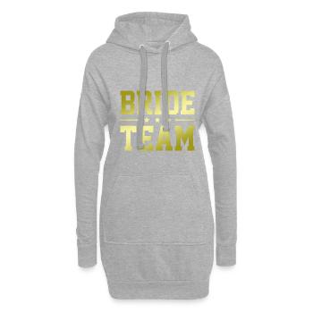 Bride Team - Hoodie-Kleid - Grau meliert - Vorne
