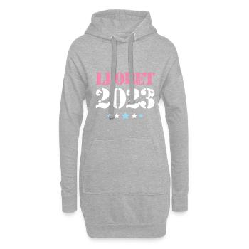 Lloret De Mar 2023 - Hoodie-Kleid - Grau meliert - Vorne