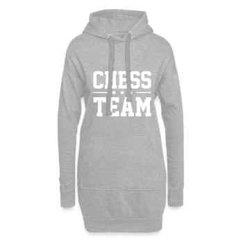 Chess Team - Hoodie Dress - heather grey - Front