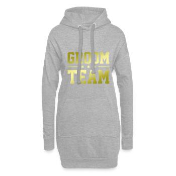 Groom Team - Hoodie-Kleid - Grau meliert - Vorne