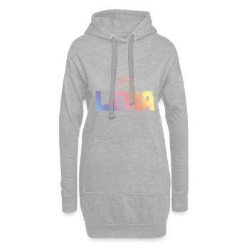 Lena - Hoodie-Kleid - Grau meliert - Vorne