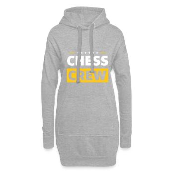 Chess Crew - Hoodie-Kleid - Grau meliert - Vorne