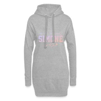 Simone - Hoodie-Kleid - Grau meliert - Vorne