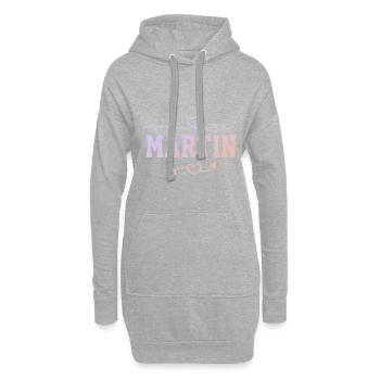 Martin - Hoodie-Kleid - Grau meliert - Vorne
