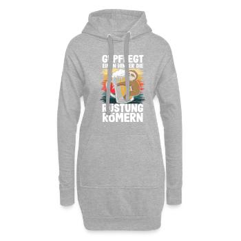 Gepflegt einen hinter die Rüstung römern - Hoodie-Kleid - Grau meliert - Vorne