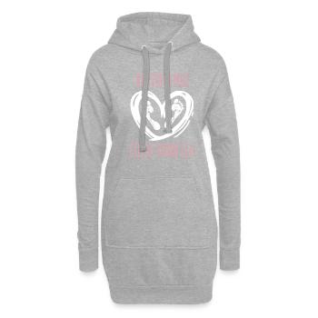Vertrau mir Füße kann ich Podologe Podologin - Hoodie-Kleid - Grau meliert - Vorne