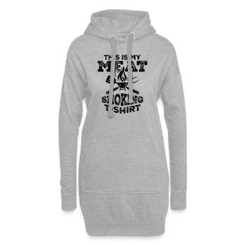 This Is My Meat Smoking T-Shirt Funny BBQ Grill - Hoodie Dress - heather grey - Front
