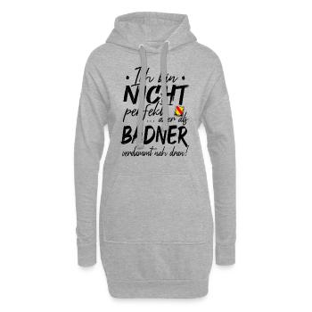 Baden Südbaden Badner Schwarzwald Funny T-Shirt - Hoodie-Kleid - Grau meliert - Vorne