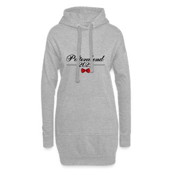 Polterabend 2025 - Hoodie-Kleid - Grau meliert - Vorne