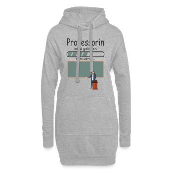 Professorin werden Professorentitel bestanden Baby - Hoodie-Kleid - Grau meliert - Vorne