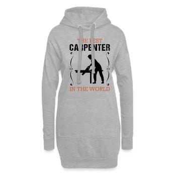 Tischler Beruf Schreiner Handwerker Geschenk - Hoodie-Kleid - Grau meliert - Vorne