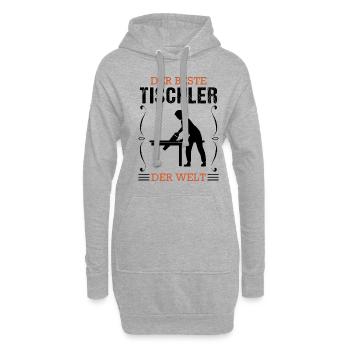 Tischler Beruf Schreiner Handwerker Geschenk - Hoodie-Kleid - Grau meliert - Vorne