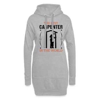 Zimmermann Beruf Zimmerer Handwerker Geschenk - Hoodie-Kleid - Grau meliert - Vorne