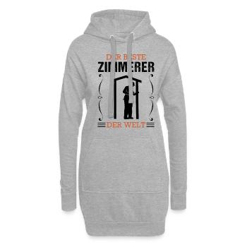 Zimmermann Beruf Zimmerer Handwerker Geschenk - Hoodie-Kleid - Grau meliert - Vorne