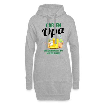 Garten Opa Lustiger Spruch Geschenk Herren - Hoodie-Kleid - Grau meliert - Vorne