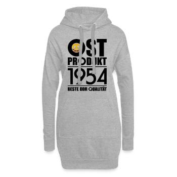 72. GEBURTSTAG OSSI OSTPRODUKT 1954 DDR - Hoodie-Kleid - Grau meliert - Vorne