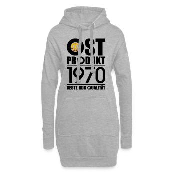 56. GEBURTSTAG OSSI OSTPRODUKT 1970 DDR - Hoodie-Kleid - Grau meliert - Vorne