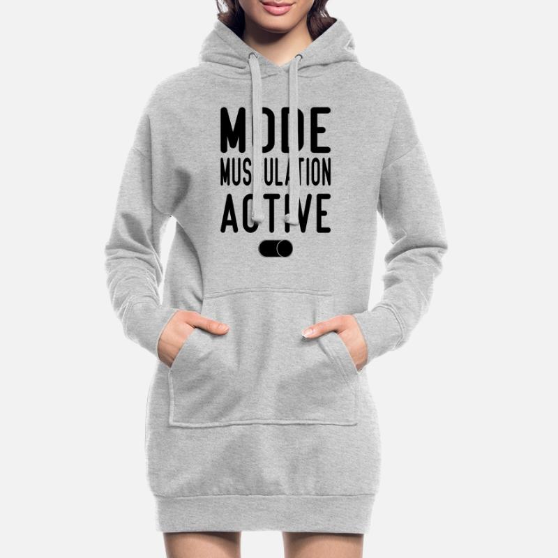 Mode Musculation Activé | Idée Cadeau Sweat-shirt à capuche long Femme