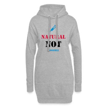 NATURAL NOT POSSIBLE - JUICE - Hoodie-Kleid - Grau meliert - Vorne