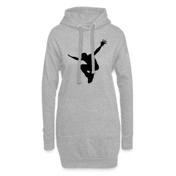 Jump! - Hoodie-Kleid - Grau meliert - Vorne
