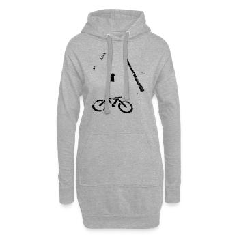 Bicycle - Hoodie-Kleid - Grau meliert - Vorne