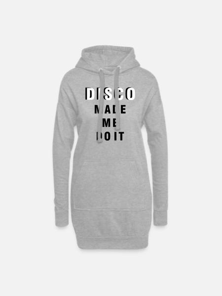 disco - Hoodie Dress - heather grey
